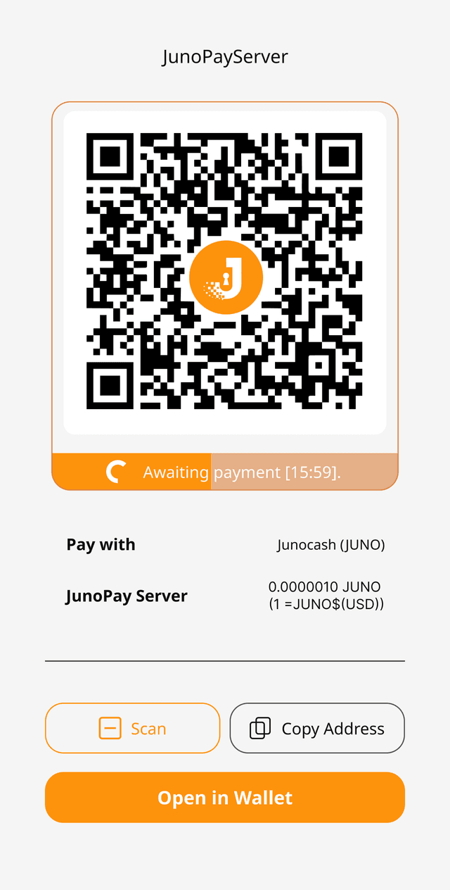 JunoPay payment screen